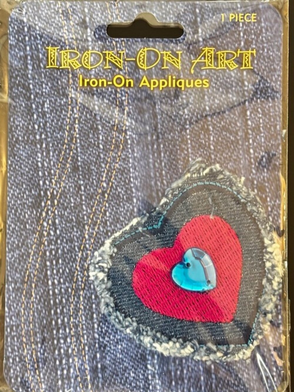 Iron-On Art Patch – Embroidered Appliqué 1 Pc Sealed Vintage Style Craft Patch